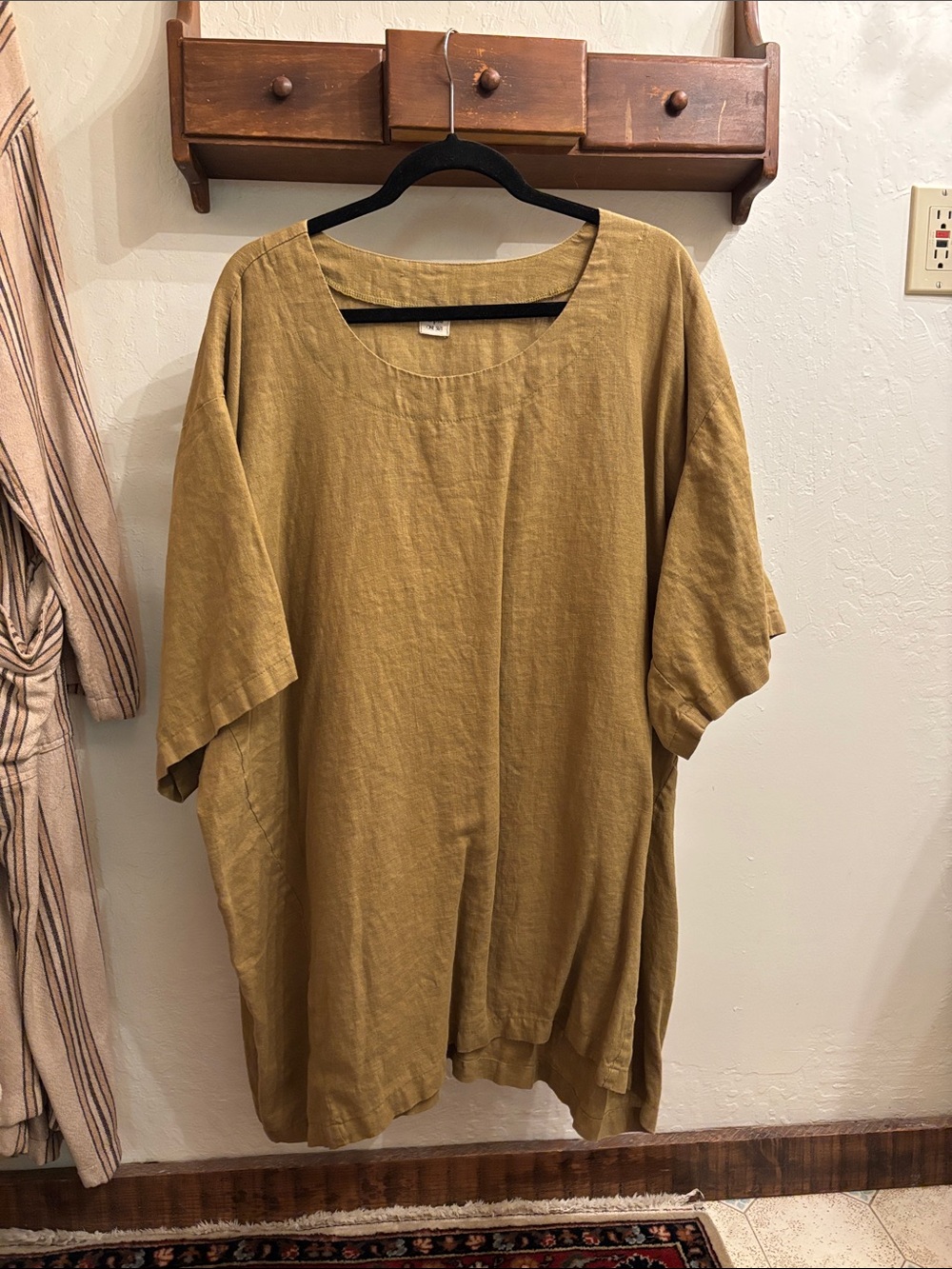 Opia Byron bay t shirt linen mini smock
